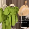 Girl's Dresses Summer New Light Luxury Fashion Girl Dress Kids Skirt Comfortable Casual Dress All-match Boutique Clothing Simple Style