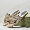 Summer Beach Sandal Designer Sandaler Kvinnor Straw Sandales Luxury Slides mode Women Flats Sandale Weave Plat Platform Shoes Luxurys Shoe Letters