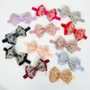 Hair Accessories Gold Thread Lace Bows Baby Headbands Ribbon Headband Girl Princess Bands For Children Born Pography Props