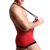 Heren sexy onderhemden bodysuit mannen bodywear polsing singlet groothandel