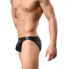 Onderbroek heren tanga -briefs mannelijke erotische lingerie faux lederen passie show cool gay fetisjism slipje sexy rage glanzende ondergerechten