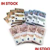 Andere festliche Partyzubehör Neue gefälschte Geldbanknote 10 20 50 100 200 US-Dollar Euro Realistische Spielzeugbar-Requisiten Kopierwährung Film DhqeuZM6Q