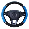 Steering Wheel Covers Bling Crystal Car Cover Easy Install Vehicle Hubs Not Move Pu Leather Steering-Wheel Case For Ibiza X1 X45