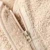 ウエストコート女の女の子の男の子チョッキフリースソフトウォームベスト秋の冬の冬の袖のジャケット