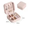 Boîte à bijoux de voyage organisateur PU étui de rangement en cuir pour collier boucles d'oreilles bagues porte-bijoux étui cadeau boîtes de rangement cadeaux de fête q11