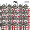 Minifig Medieval Militar Soldados Romanos Conjuntos de Blocos de Construção Castelo Cavaleiros Armas Espada Capacetes Guerra Guerreiro Tijolos Brinquedos W0329