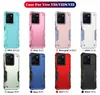 Vivo V25 Y02 Y01 Y35 Y91 Y95 Y20 Y02S Y17 Y76 4G 5G Zırh Kickstand telefon kasası fundas capa