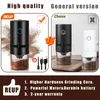 Mills Coffee Grinder Typec USB 충전 전문 세라믹 그라인딩 코어 콩 밀 업그레이드 휴대용 전기 230329