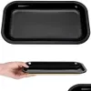 Accessories Tobacco Rolling Tray With Magnetic Lid Er For Smoking Metallic Dry Herb Cigarette Operation Serving Roll Trays Storage P Dhehu