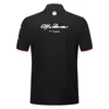 Polos pour hommes Alfa Romeo Racing F1 Polo Shirt Coat 2023 Formule 1 Fan de voiture Vêtements Polyester Rayon Can DIY