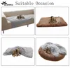 Cat Beds Vianna Home Bed For Cats Dogs Long Plush Fluffy Soft Mat Cute Lightweight Square Pet Sleeping Blanket House Accessories 2023