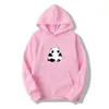 Herrtröjor tröjor mode harajuku hoodie söt panda pinrt pojke flicka unisex kawaii estetik överdimensionerade tröja streetwear män wo