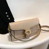 designer crossbody tabby axelväska för kvinnor äkta läder kvinnligt mode sacoche borse bokstäver bolso dam cross body väska med flik designerväskor