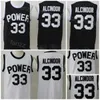 Lycée Basketball 33 Lewis Alcindor Jr Jersey St Joseph CT Power All Cousu Team Couleur Noir Blanc Collège Pour Les Fans De Sport Université Respirant Homme NCAA