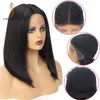 Lace Front Human Hair Wigs For Women Straight Brazilian Bob 14inches Sunlight Ombre Brown