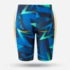 Men's Swimwear Professional Men's Swimwear Short to Knee Competitive Swimming Training Swimwear Men's Quick Dry Print Plus Size 230329