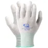 Professionellt handverktyg sätter mekaniker AS02 Antistatiska handskar som inte är halkfria PU-beläggning Kolfiber Elektronisk arbetsskyddselasticitet
