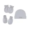 Caps Hats Born HatGlovesSocks Set for Baby Boy Girl Cotton Fall Casual Pography Requisiten Soft Headwear Infant Nightcap Fashion 230328