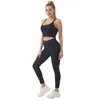 Yoga-Outfit, überkreuzter Rücken, langer Sport-BH für Frauen, Fitness, sexy Riemchen, Laufbekleidung, eingebaut, abnehmbar, gepolsterter Push-Up, atmungsaktiv