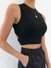 Damestanks Camis sexy backless dames tanktop bandage slanke crop top zomer 2023Casual streetwear tops solide katoenen zachte criss cross top p230328