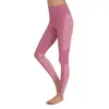 Active Pants Trevlig rosa rosa hög midja söta leggings sportbyxa kvinnor fitness stretch tight push up snabbtorkande körning av gymkläder