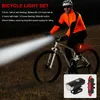 Luzes de bicicleta Bicycle Front Light USB Recarregable LED Set Mountain e faróis traseiros