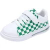 Sportliche Outdoor Frühling Herbst Board Schuhe Neue Kinder Jungen Casual Sportschuh Koreanische Mädchen Weiche Sohlen Karierte Weiße Turnschuhe Kinder W0329