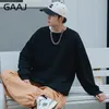 Men's Hoodies Sweatshirts Kapas Kaus Pria Musim Gugur Korea Padat Pullover Harajuku Y2K Oversized Kasual Streetwear Hip Hop Basic Pull Tops Outwear Baru 230328