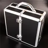 Watch Boxes High Grade Mechanical Box Storage Simple Lockable Double Open Jewelry Black 36 Position Display WatchBox