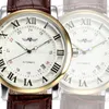 Armbandsur Romnummer Fashion Casual Men Retro Watch Top Brand Gold Sports Spontane Winding Automatisk mekanisk kalenderläder