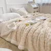 Koce polarowa koca w kratę dorośli dla dzieci grube wełniane koce kołdry podwójna sofa sofa okładka łóżka miękka ciepła zimowa rzut łóżka 230329