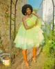 Party Dresses Green Sexy Elegant Short Strapless Ruffles Tiered Tulle Ball Gown Women Cocktail Night Gowns Plus Size Custom Made