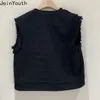 Gilets pour femmes Débardeur pour femmes coréennes Mode Température Réservoir Ropa Mujer Gilet sans manches Lâche Vintage Veste Y2K Top 230329