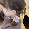 10 Pz/set Del Bambino Della Ragazza Sveglio Del Fiore Fasce Per Capelli Cravatta Per Capelli Corda Coda di Cavallo Supporto Per Bambini Morbido Scrunchies di Gomma Per Bambini Accessorio Dei Capelli