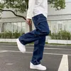 Mens Jeans Men Wide Leg Hip Hop Casual Straight Baggy Denim Pants Streetwear Skateboard Pant Neutral Trousers Plus Size S5xl 230329