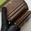 Portefeuille de mode sac à main pour femme classique imprimé Logo en métal Design zéro portefeuille