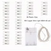 Strings LED String Lights 2M / / 4m PO -clip Fairy Buiten Batterij Bediende Garland Kerstmis Decoratie Party Wedding Kerstmis