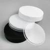 Storage Bottles 20 X 100g 3.33OZ Empty Green Medium Plastic Cosmetic Jar 100CC Packaging With White Black Clear Lids Seal