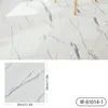 Wallpapers Simulated Marble Tile Floor Sticker PVC Waterproof Self-adhesive For Living Room Toilet Kitchen Home Decor 3d Wall