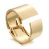 Bangle aankomsten vierkante metaalverklaring vrouwen armband goud of zilveren plating gepolijste manchet vintage kostuum sieraden groothandel