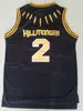 영화 블랙 팬더와 칸다 1 Tchalla Jersey Basketball 2 Hillmoager Erik Killmonger College University 자수 팀 스포츠 팬을위한 흑인 통기 가능한 남자 NCAA