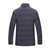 Men's Down Mens Coats And Jackets Winter Coat Men Cotton-Padded Wool Jacket Parkas Stand Collar High Quality Overcoats For