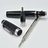 High-quality bright black gem roller ballpoint pen School office stationery fashion writing ballpoint pen (no box)