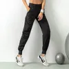 Laufhose Stoff Zugstange Laufsport Jogger Damen schnell trocknend Sport Gym Fitness Hose Doppeltasche Hose 230329