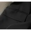 Vestes pour femmes Noire décontractée Slim Single Single Bouton Polo Veste pour femmes coréenne Fashion Tabrot pour femmes E16 230329