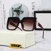 Modedesigner-Sonnenbrille, klassische Brille, Outdoor-Strand-Sonnenbrille für Mann und Frau, modische Box-Metall-Schnittstelle