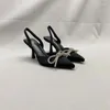 Chaussures Habillées Femme Sandales À Talons Hauts Strass Boucle Cristal Papillon Satin Été Dames À Bretelles Soirée Bal De Promo