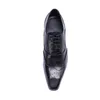 2023 Top Quality Elegant Men Dress Shoes Genuine Leather Black Lace Up Men Wedding Shoes Brogue Shoes Male