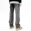 Herren Jeans 2023 Vibe Style Ripped Hole Vintage Grau Baggy Herren Cargohose Y2K Kleidung Gerade Hip Hop Baumwollhose Pantalon Homme 230329