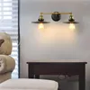 Wandleuchte Nordic Home Decor Light Sconces für Wohnzimmer Schlafzimmer Loft Anpassen von Doppelkopf-Leseleuchten Innenbeleuchtung